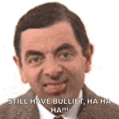 Ha Mr Bean Still Have Bullet GIF