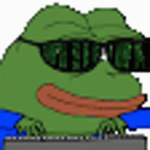 Hacker Im In Pepe The Frog Pixelated Art GIF