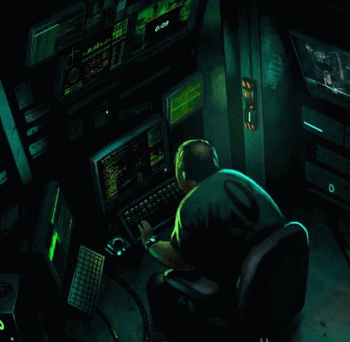 Hacker Screen Hacking In The Dark GIF