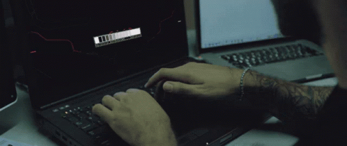 Hacker Screen Laptop Fixing GIF