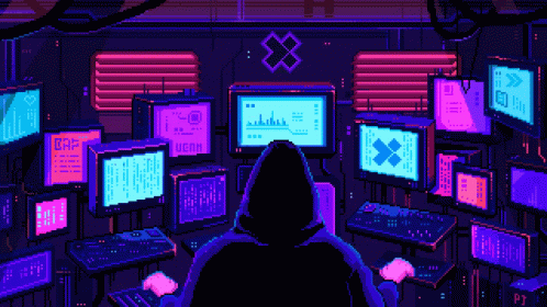 Hacker Screen Mastermind Pixel Jeff GIF
