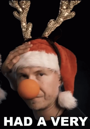 Had A Very Shiny Nose Human Rudolph GIF