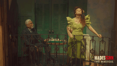 Hadestown Musical Poster Man and Woman