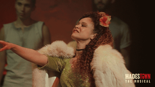 Hadestown Musical Poster With Woman