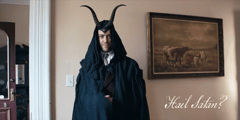 Hail Satan GIF