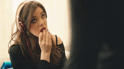 Hailee Steinfeld Munching GIF