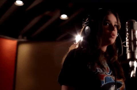 Hailee Steinfeld Recording Session GIF