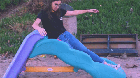 Hailee Steinfeld Sliding GIF