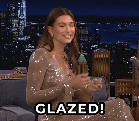 Hailey Bieber Shawty Bae Glow Glazed GIF