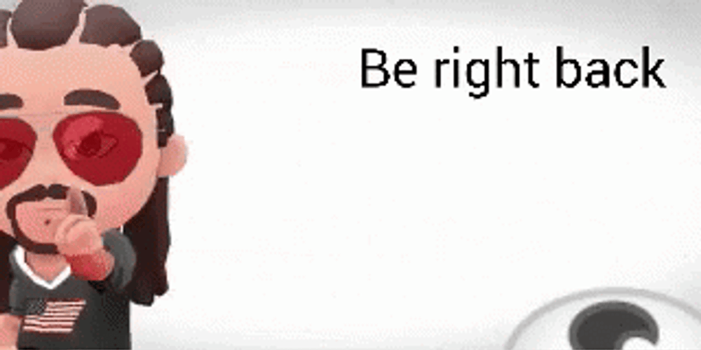 Hair Maker Be Right Back Animation GIF