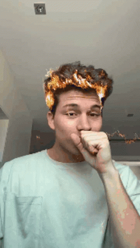 Hair On Fire Filter GIF