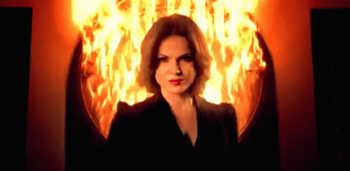 Lady Hair On Fire GIF