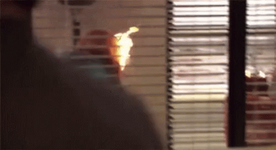Hair On Fire In The Office GIF