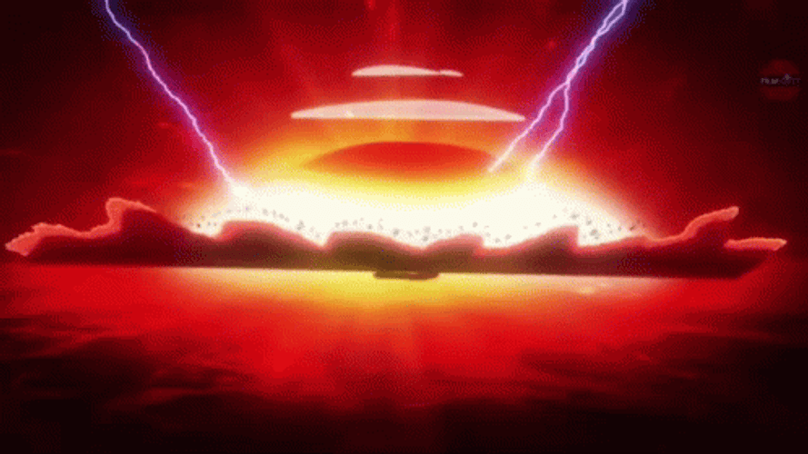 Hair Raising Atomic Bomb Detonation GIF