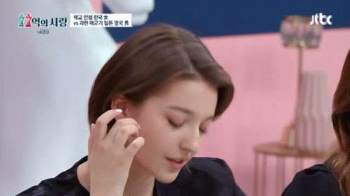 Hair Tuck Angelina Danilova GIF