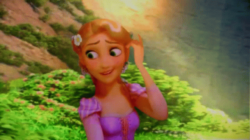 Hair Tuck Tangled Rapunzel GIF
