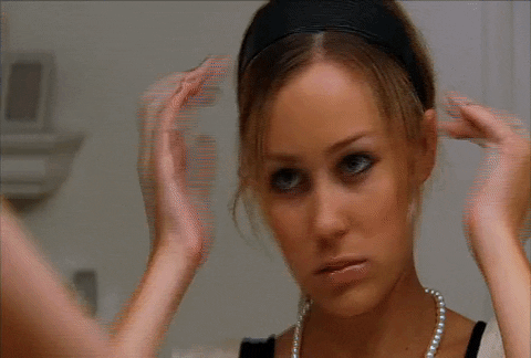 Hair Tuck Woman Mirror Reflection GIF