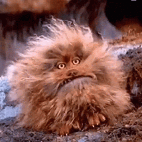 Hairy Brown Monster GIF