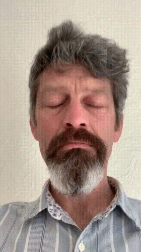Hairy Old Man Face GIF