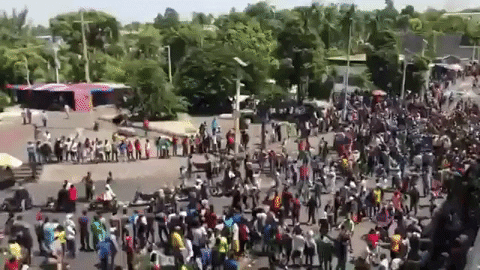 Haiti March Protest GIF