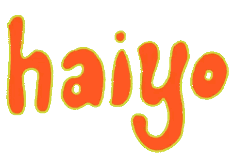 Haiyo Word in Orange and Yellow