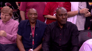 Hakeem Olajuwon And Friend GIF