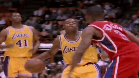 Hakeem Olajuwon Guarding GIF