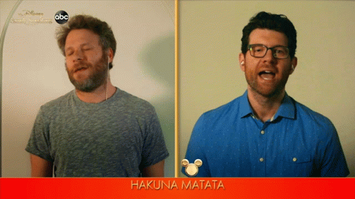 Hakuna Matata Karaoke Singing Disney Family GIF