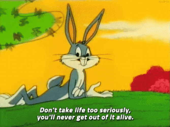 Hakuna Matata Chilling Bugs Bunny GIF