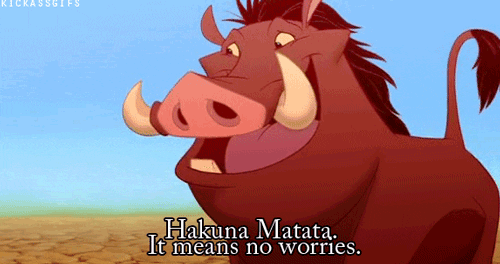 Hakuna Matata Jolly Pumbaa Lion King GIF