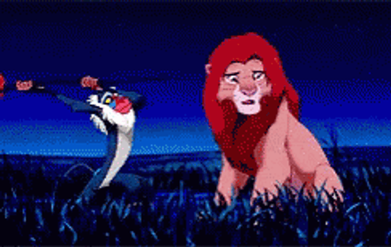 Hakuna Matata Rafiki Striking Simba GIF