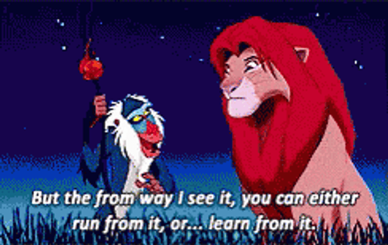 Hakuna Matata Simba And Rafiki Talking GIF