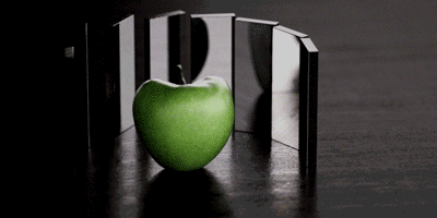 Half Apple Hypnotizing Graphic Design GIF