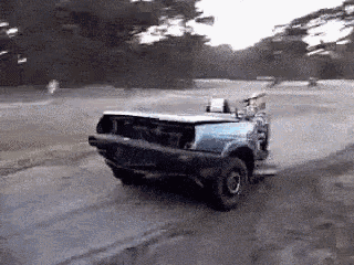 Half Car Golf Field GIF