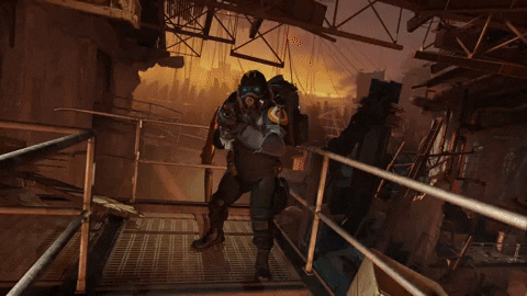 Half Life Hanging Character GIF