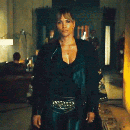 Halle Berry Cat Walk GIF