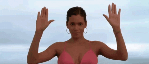 Halle Berry Diving Backwards GIF