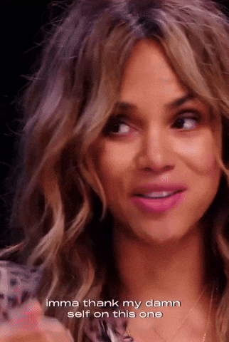 Halle Berry Hot Ones GIF