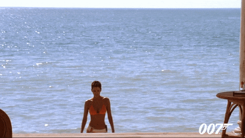 Halle Berry Walking In The Beach GIF