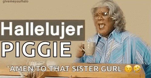 Hallelujer Amen To That Sister Piggie GIF