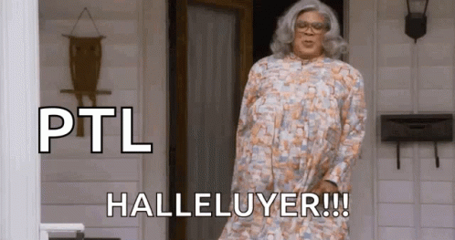 Hallelujer Tyler Perry Jumping GIF