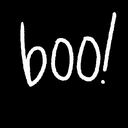 Halloween Booo Typography GIF