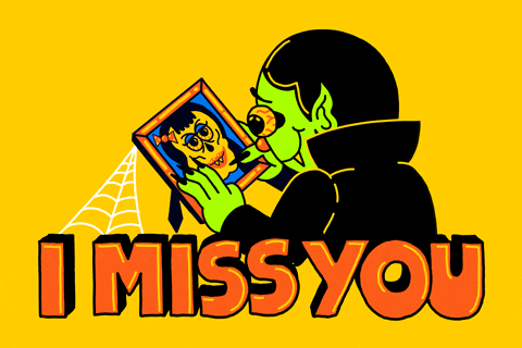 Halloween Cartoon No I Miss You More GIF