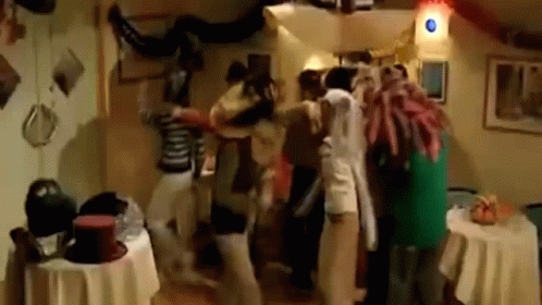 Halloween Costume House Party GIF