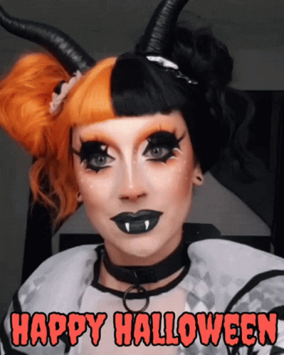 Halloween Female Horns GIF