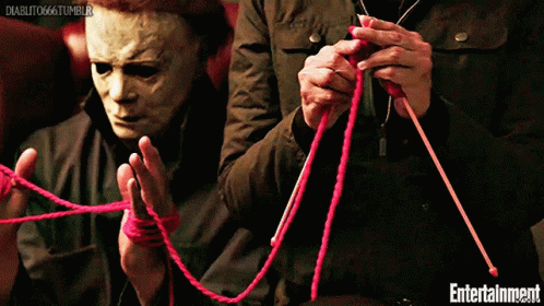 Halloween Kills Michael Myers Magic Trick GIF