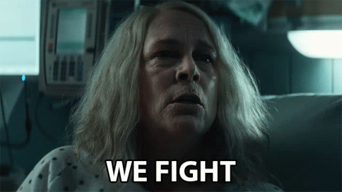 Halloween Kills Jamie Lee Curtis We Fight GIF