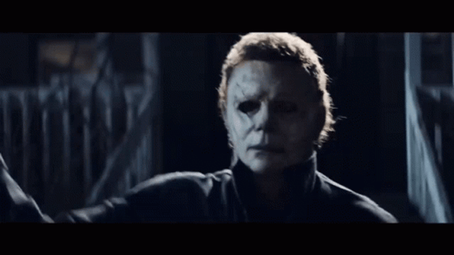 Halloween Kills Michael Myers Slashing Knife GIF