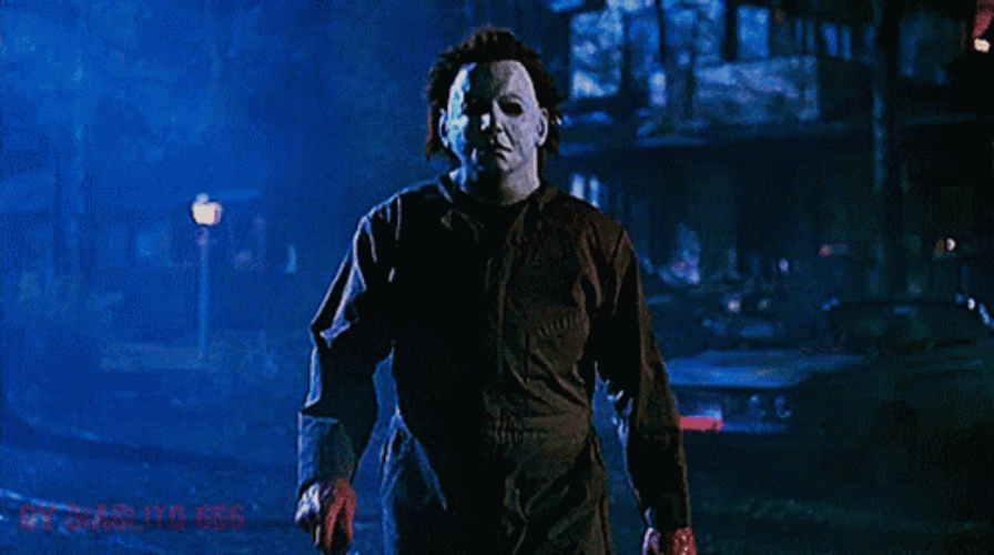 Halloween Kills Michael Myers Stalking Victim GIF