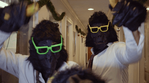 Halloween Monkey Dance Business GIF